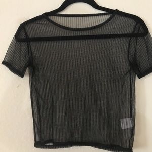 NEW Brandy Melville sheer black top